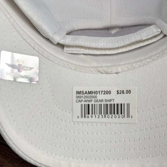 Indianapolis Motor Speedway NWT White Nascar Hat 100% Cotton adjustable - Picture 4 of 5